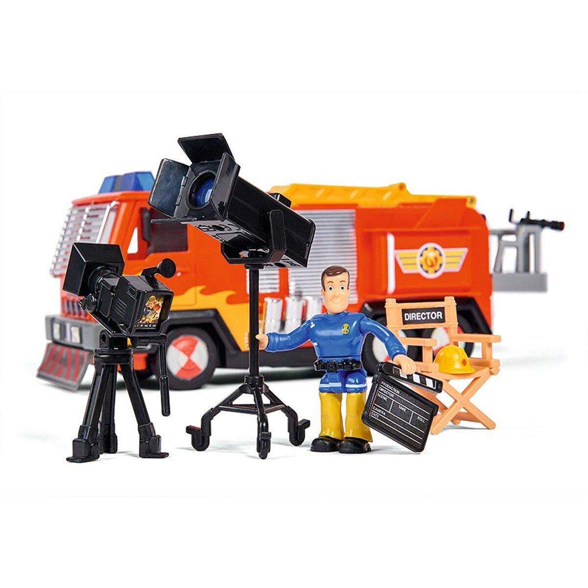 Simba Feuerwehrmann Sam Hollywood Jupiter Feuerwehrauto mit Sam Figur & Zubehör