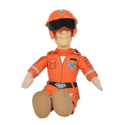 Simba Feuerwehrmann Sam Plüschfigur mit Vinylkopf, 4-fach sortiert