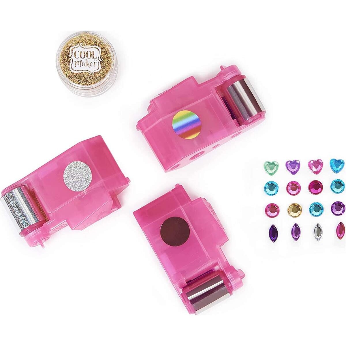 Spin Master Cool Maker Shimmer Me Tattoo Nachfüll Set - 120+ Aufkleber, 3 Metallicfolien und Glitzer