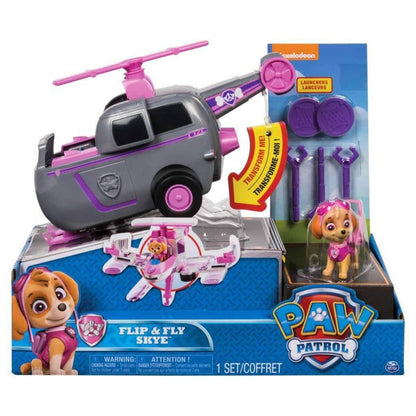 Spin Master PAW Patrol Flip & Fly Chase, 2-in-1 Transforming Vehicle, sortiert