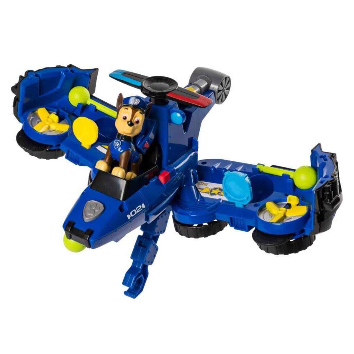Spin Master PAW Patrol Flip & Fly Chase, 2-in-1 Transforming Vehicle, sortiert
