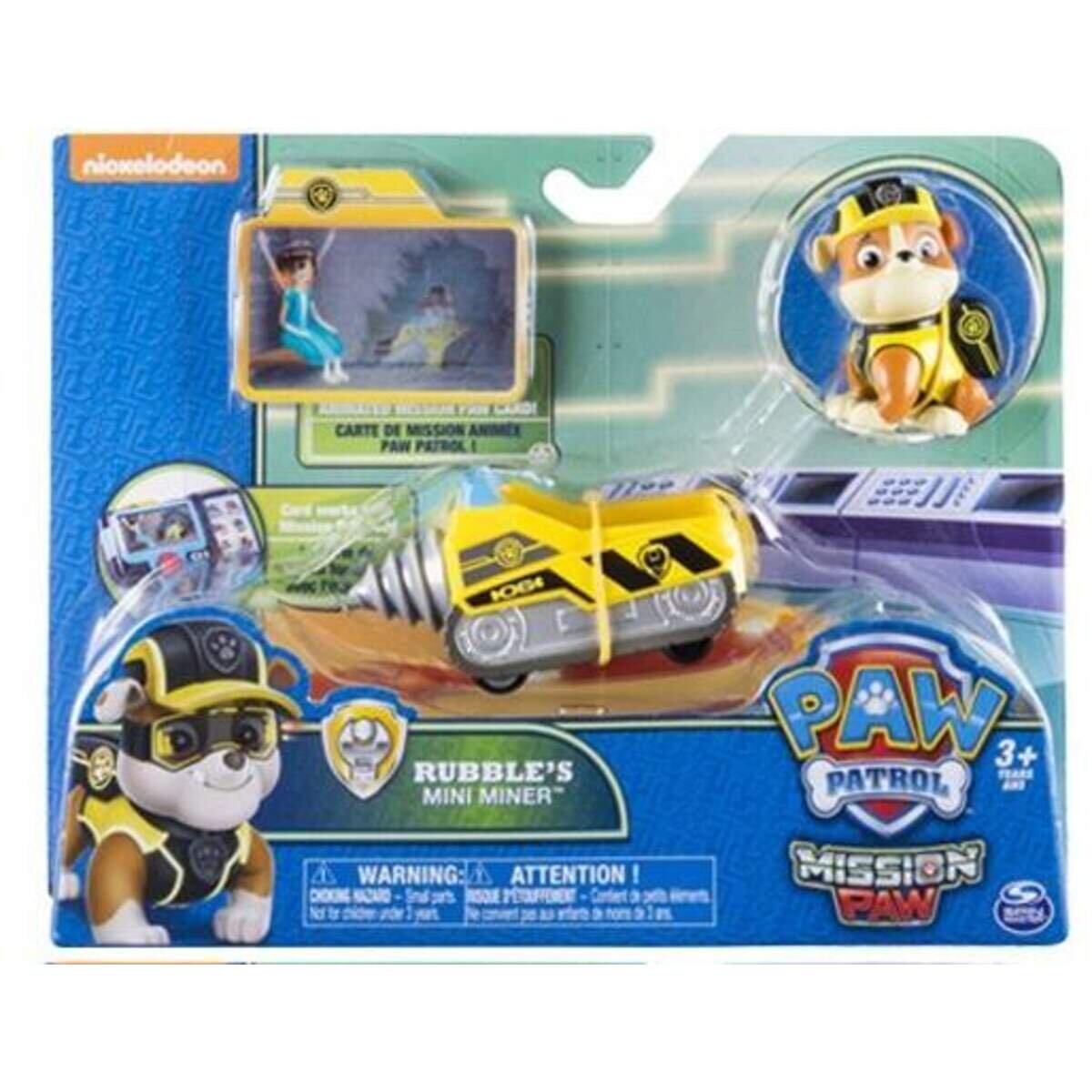 Spin Master Paw Patrol Kleines Fahrzeug + Missionskarte sortiert