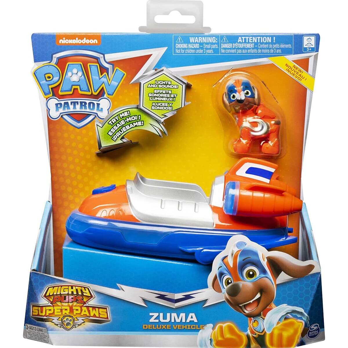 Spin Master Paw Patrol Mighty Pups Charged Up Fahrzeug Zuma Deluxe