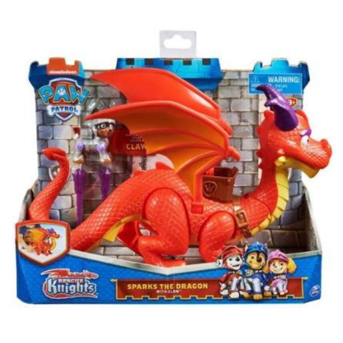 Spin Master Paw Patrol Rescue Knights Sparks the Dragon mit Flügeln