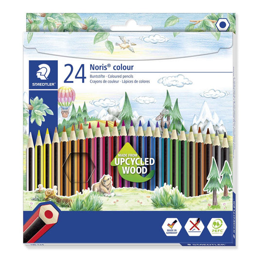 STAEDTLER® Noris® colour 185 Buntstift, Kartonetui mit 24 Buntstiften in sortierten Farben