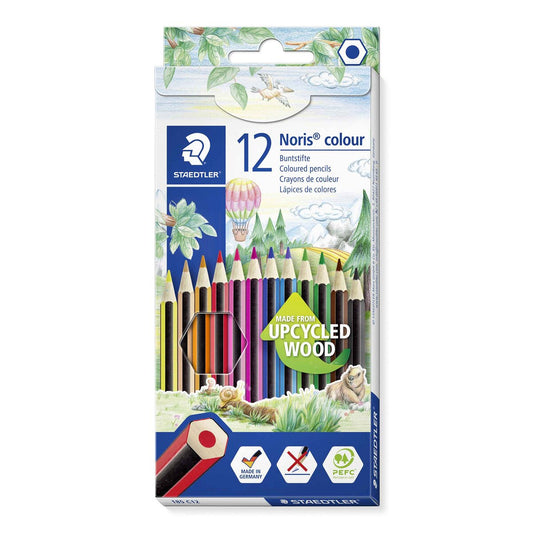 STAEDTLER® Noris® colour 185 Buntstift, Kartonetui mit 12 Buntstiften in sortierten Farben
