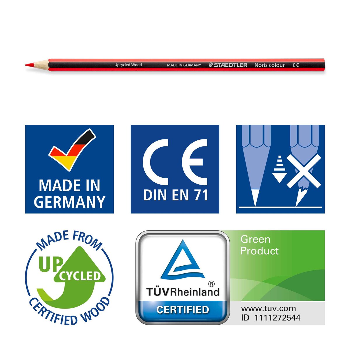 STAEDTLER® Noris® colour 185 Buntstift, Kartonetui mit 24 Buntstiften in sortierten Farben - Sonderedition