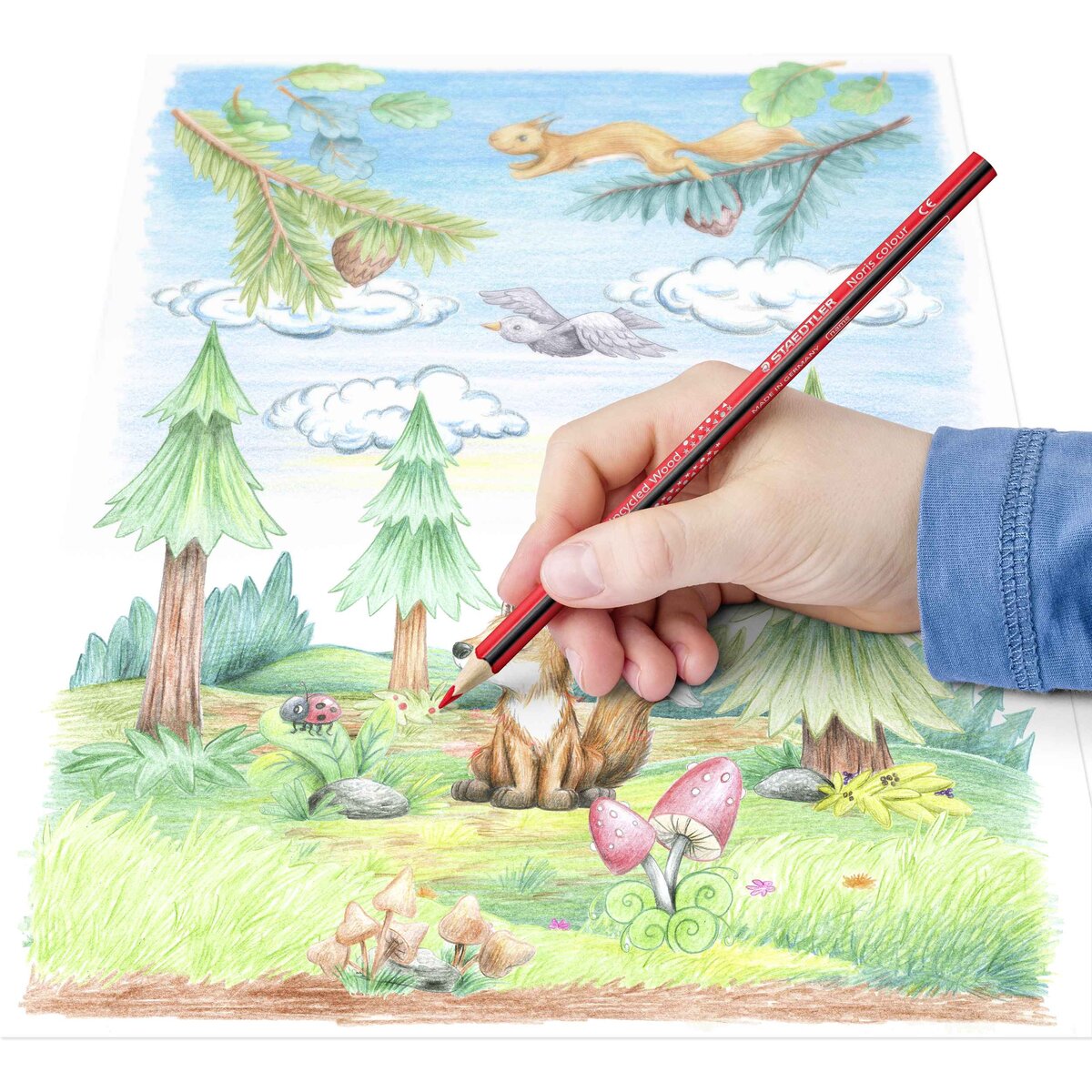 STAEDTLER® Noris® colour 187 Buntstift, Kartonetui mit 24 Buntstiften in sortierten Farben