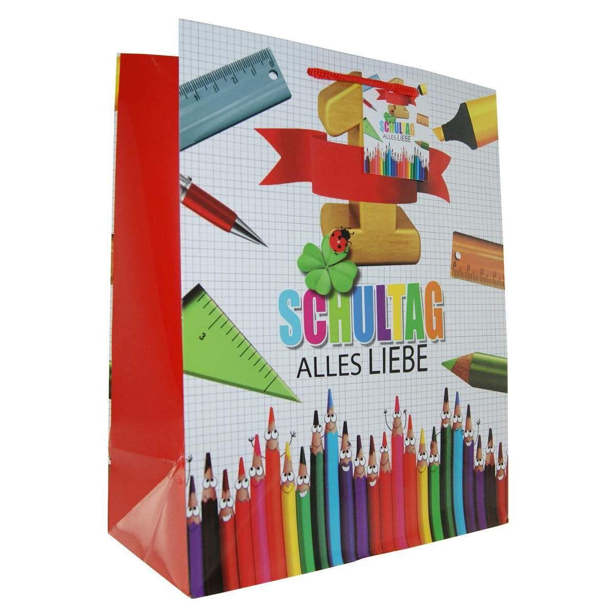 Taunus Verlag Geschenktüte Schulanfang, 32,5 x 26 x 13 cm, 1 Stück, sortiert