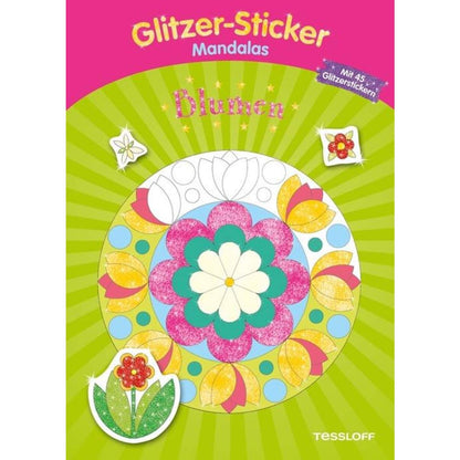 Tessloff Glitzer-Sticker-Mandalas. Blumen