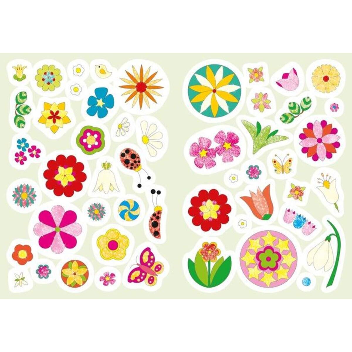 Tessloff Glitzer-Sticker-Mandalas. Blumen