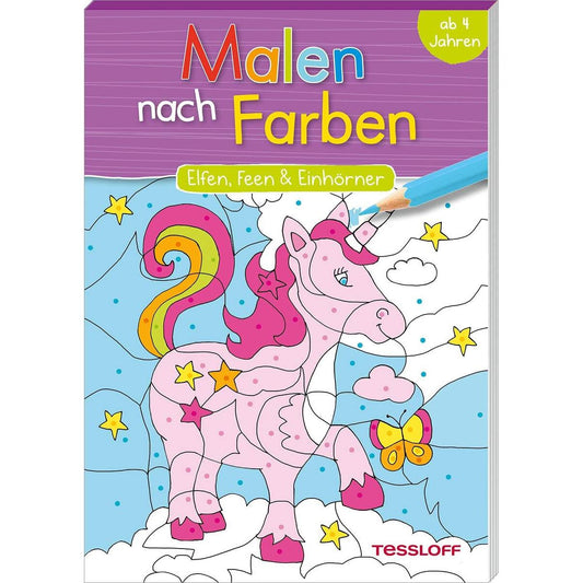 Tessloff Malen nach Farben Elfen, Feen und Einhörner