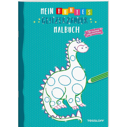 Tessloff Mein buntes Glitzerzauber Malbuch (Drache)