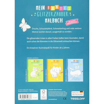 Tessloff Mein buntes Glitzerzauber Malbuch (Drache)