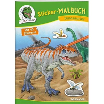 Tessloff Sticker-Malbuch - Dinosaurier: 40 Sticker