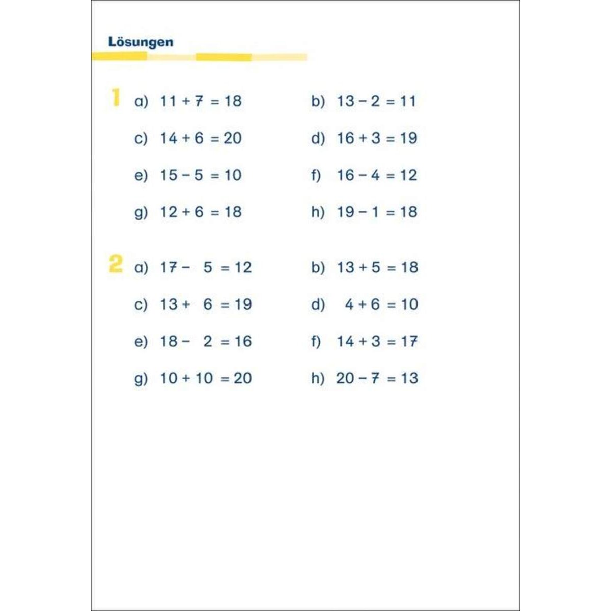 Tessloff Übungsblock Mathe 1. Klasse