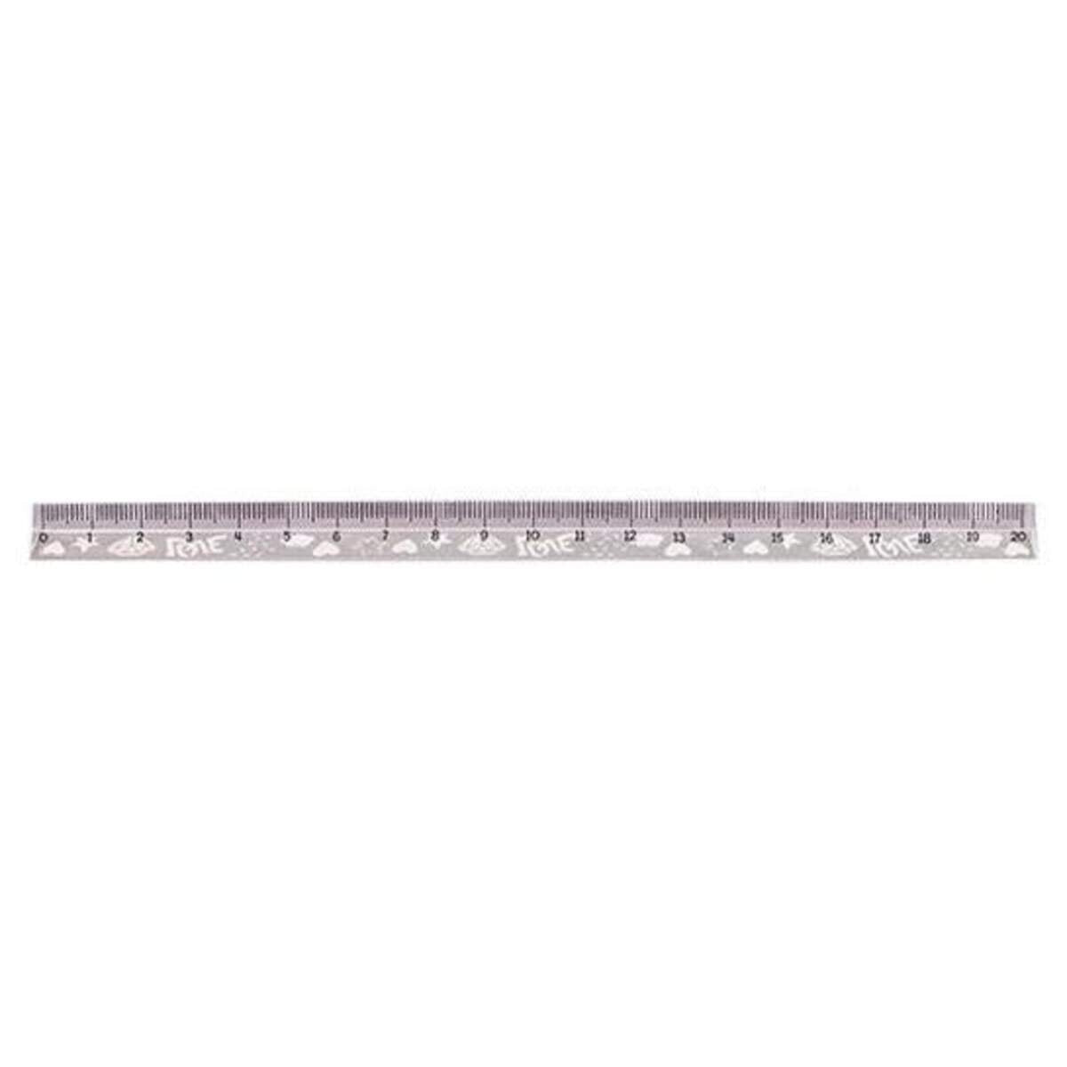 Trendhaus Acryl-Lineal 20cm Dreieckig, 4-fach sortiert