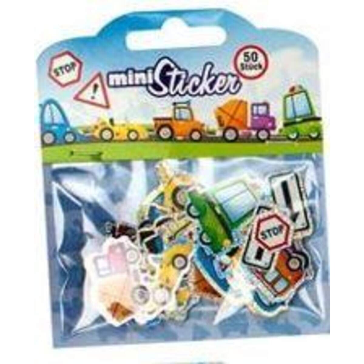 Trendhaus Mini Sticker 50er Set, 6-Fach Sortiert