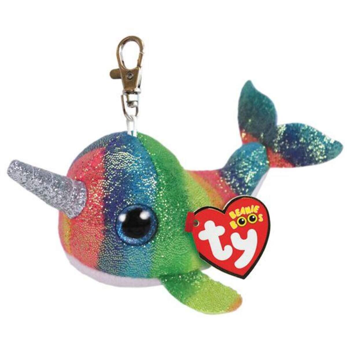 ty Beanie Clip Narwal Nori, 8,5cm