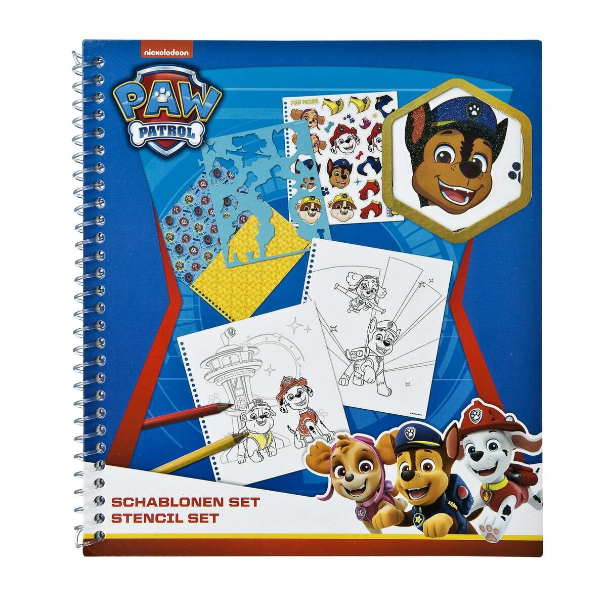 Undercover Schablonen Set Paw Patrol