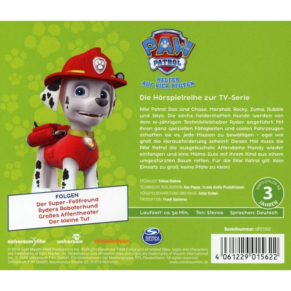 Universum Hörspiel-CD Paw Patrol - Der Super-Fellfreund und 3 weitere Abenteuer