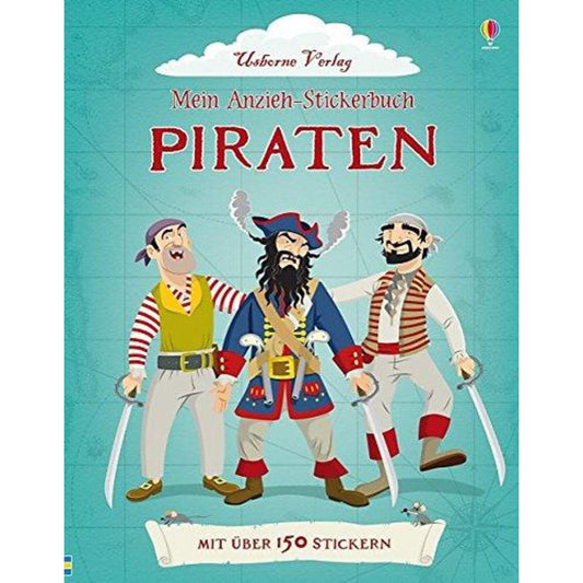 Usborne Verlag Mein Anzieh-Stickerbuch Piraten