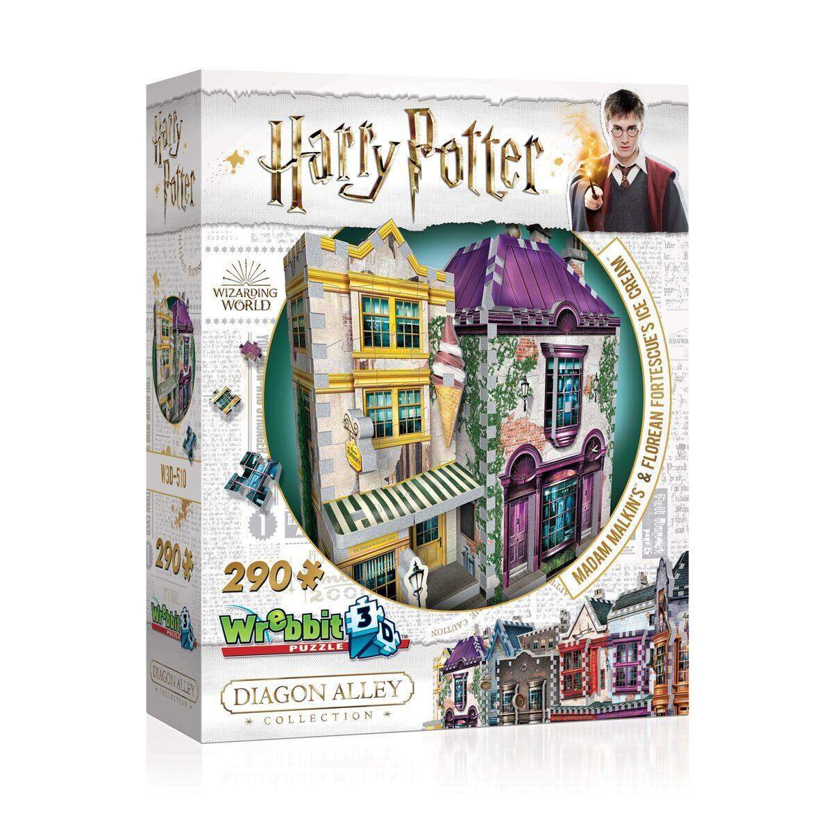 Wrebbit 3D Puzzle Harry Potter™ - Madam Malkin's™ and Florean Fortescue's Ice Cream™, 290 Teile