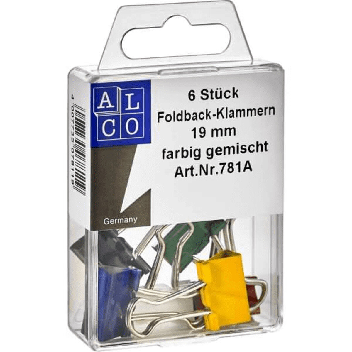 Alco Foldback-Klammern, 19mm 6 Stück