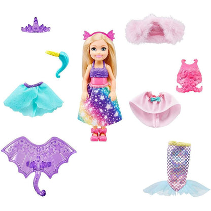 Barbie Dreamtopia Chelsea Puppe (blond), Anziehpuppe, Meerjungfrau