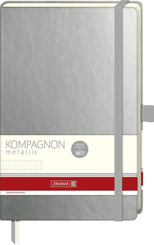 BRUNNEN Notizbuch Kompagnon Metallic dotted anthrazit