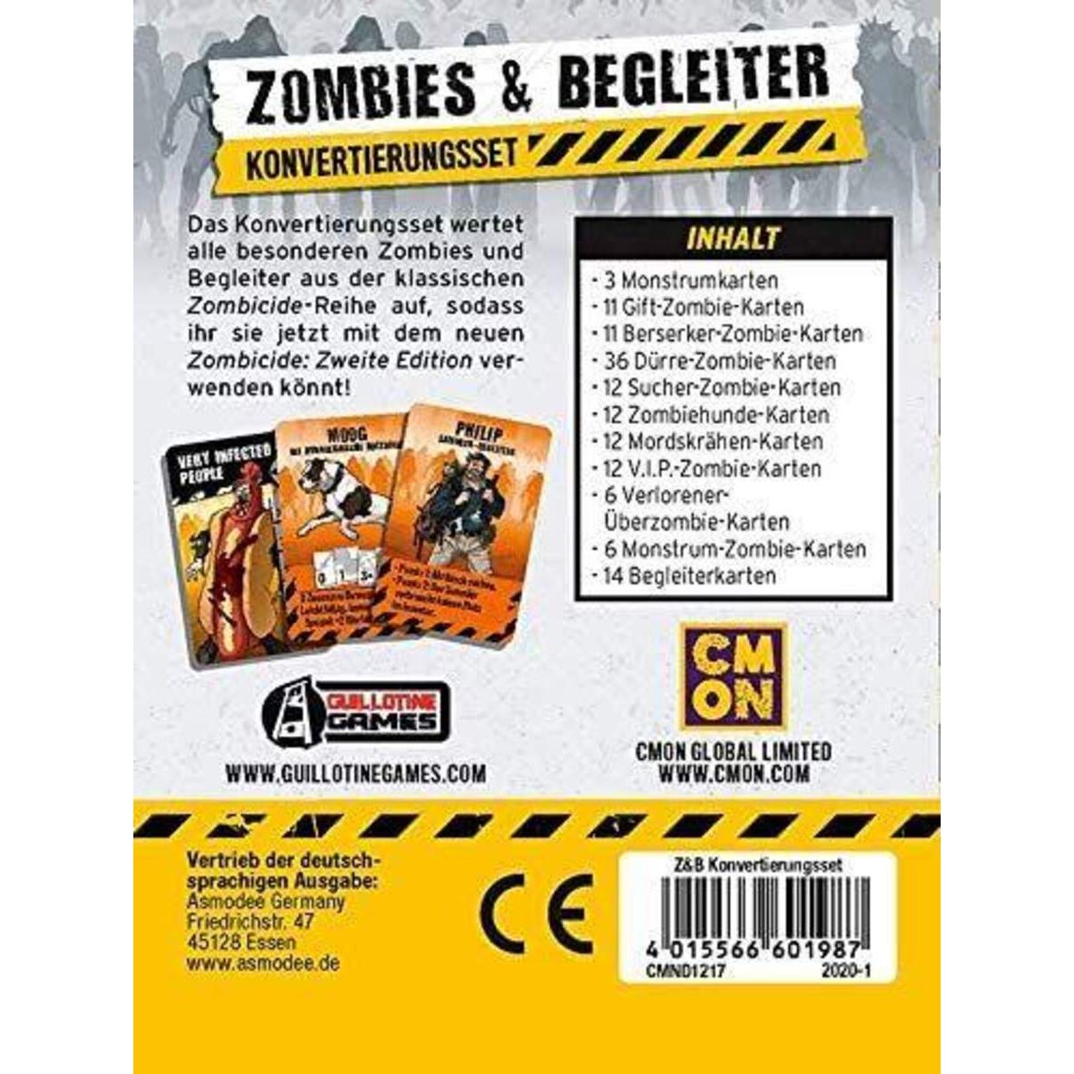 Asmodee CMON Zombicide 2. EditionZombies & Begleiter Konvertierungsset