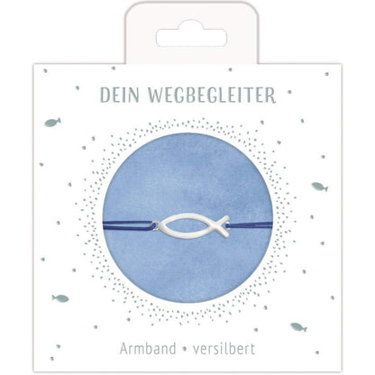 Coppenrath Verlag Armband mit Fischanhänger (versilbert)