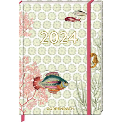 Coppenrath Verlag Kleiner Wochenkalender: Mein Jahr 2024 - Korallen (I love my Ocean)