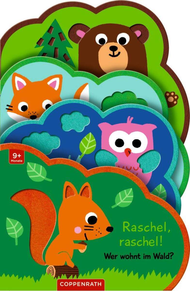 Coppenrath Verlag Mein Filz-Fühlbuch: Raschel, raschel! Wer wohnt im Wald?