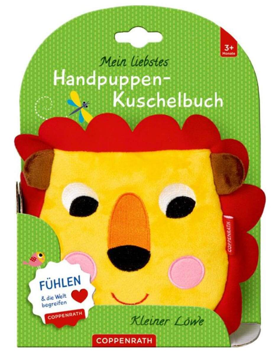 Coppenrath Verlag Mein lieb.Handpuppen-Kuschelbuch: Kl.Löwe (Fühlen&begreifen)