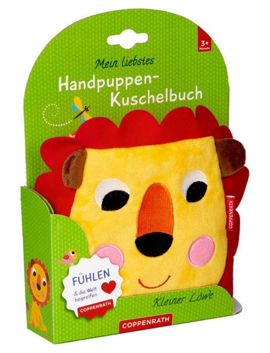 Coppenrath Verlag Mein lieb.Handpuppen-Kuschelbuch: Kl.Löwe (Fühlen&begreifen)