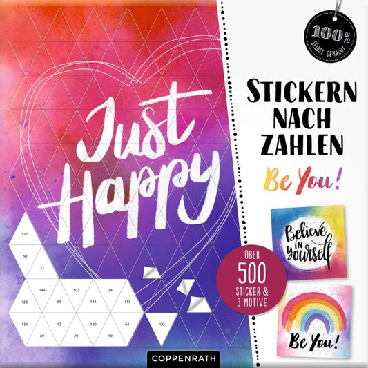 Coppenrath Verlag Stickern nach Zahlen: Be You! (100% selbst gemacht)