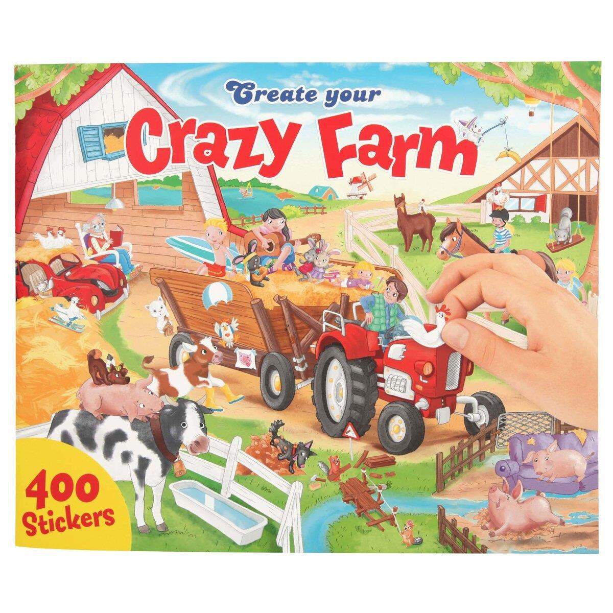 Depesche Create your Crazy Farm - Malbuch mit Stickern