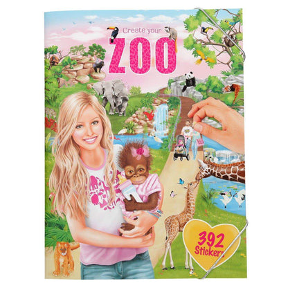 Depesche Create your ZOO, Malbuch mit Stickern