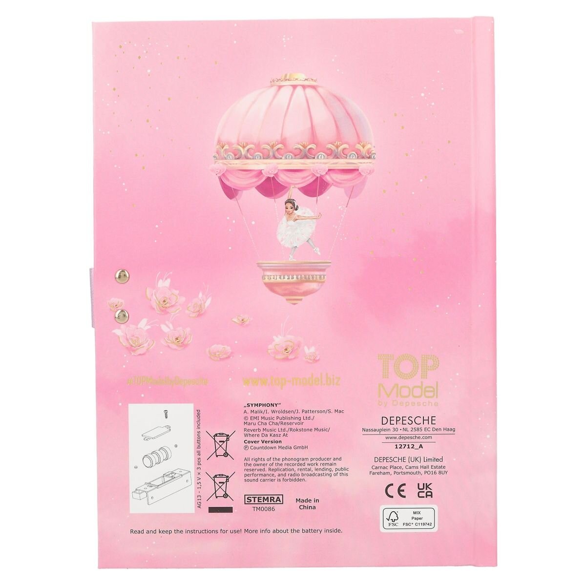 Depesche TOPModel Geheimcode Tagebuch mit Sound BALLET