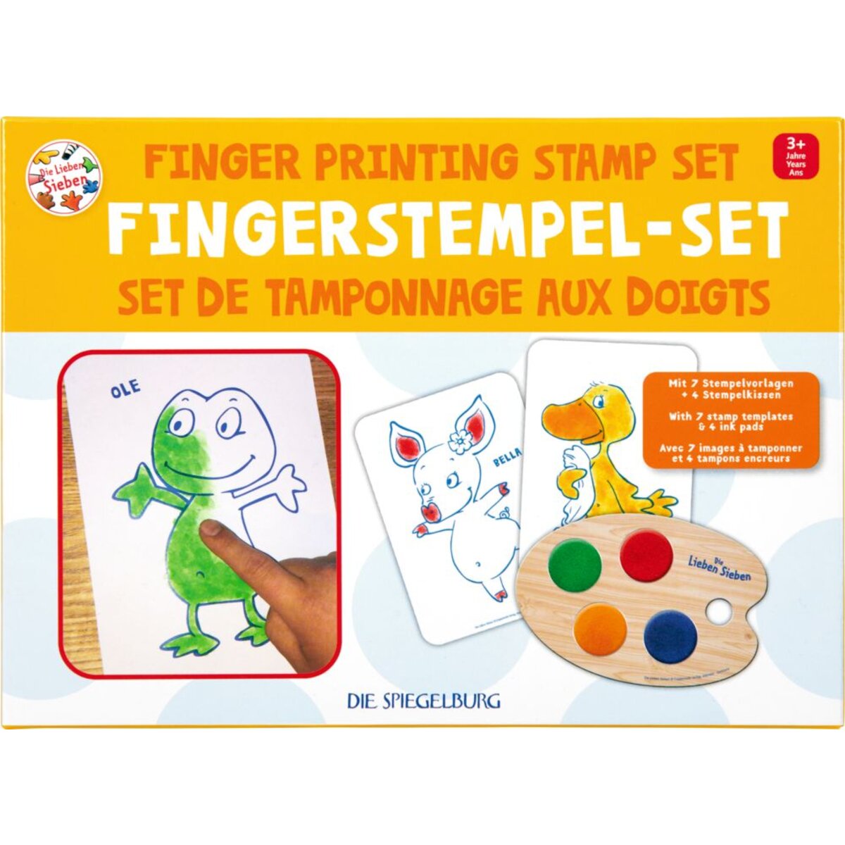 Die Spiegelburg Fingerstempel-Set - Die Lieben Sieben