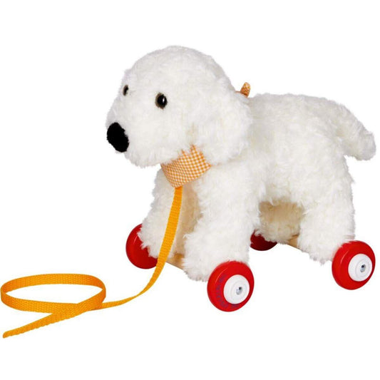 Die Spiegelburg Goldendoodle Daisy auf Holzrollen - Lustige Tierparade