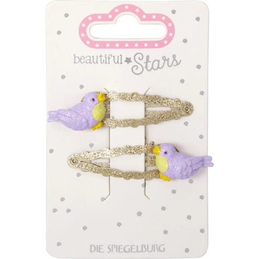 Die Spiegelburg Haarclip Vogel - beautiful Stars, sort.