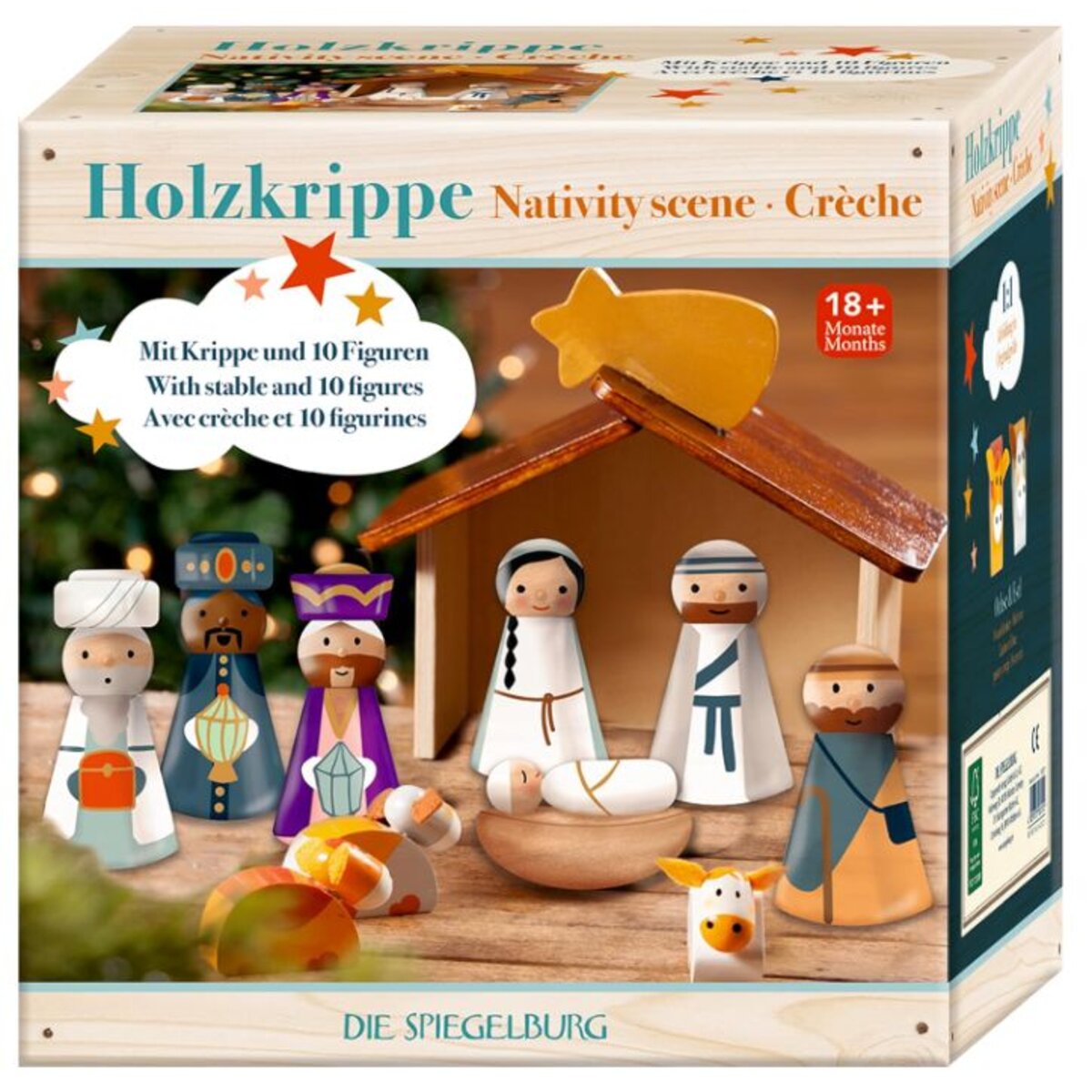 Die Spiegelburg Holzkrippe - Wichtelzauber