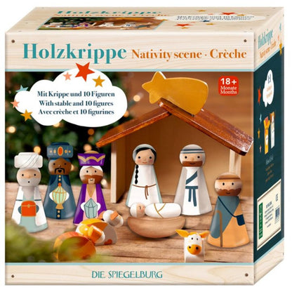 Die Spiegelburg Holzkrippe - Wichtelzauber