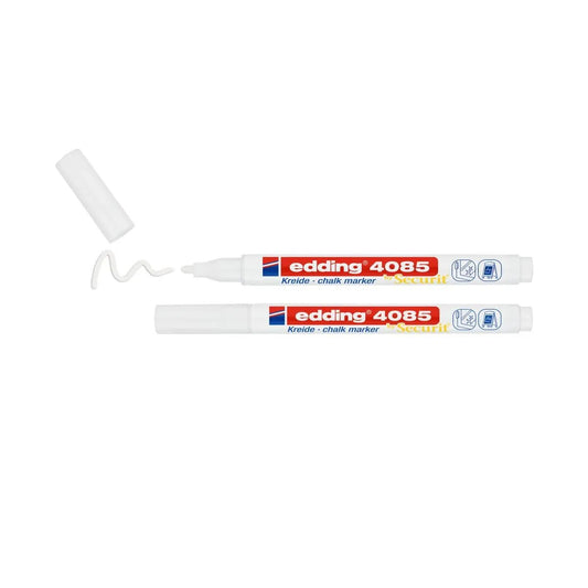 edding 4085 Kreidemarker weiß, 1 - 2 mm, 2er Set