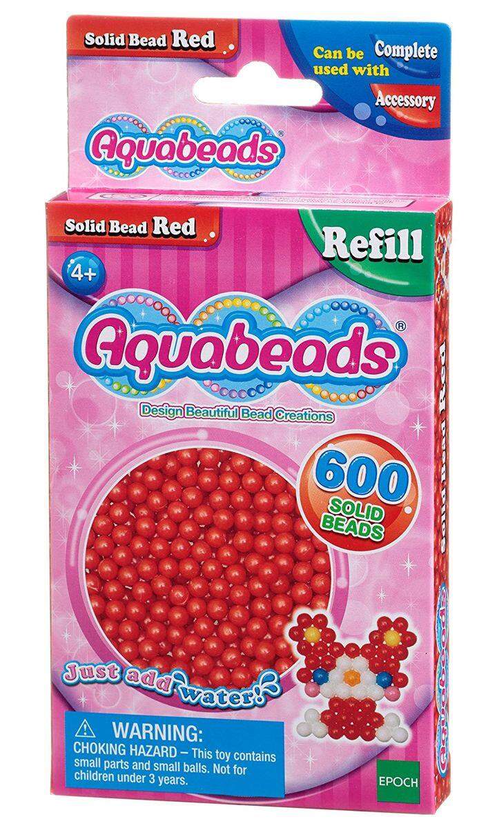 Aquabeads Rote Perlen, 600 Stück