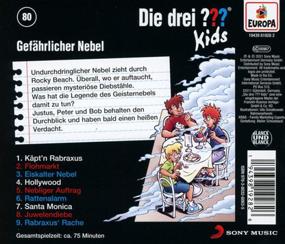 Europa Die Drei ??? kids 80 - Gefährlicher Nebel