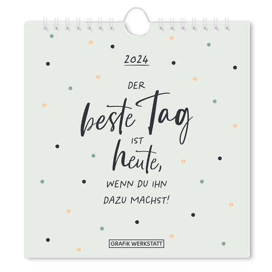 Grafik Werkstatt Postkartenkalender 2024 Der beste Tag