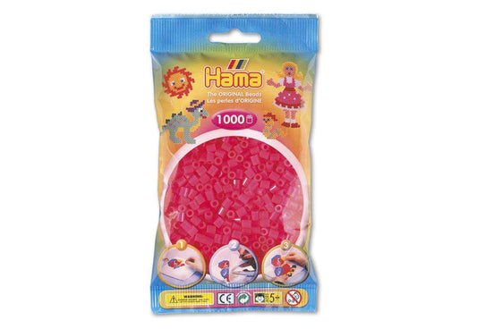 Hama Bügelperlen Midi Fuchsia, 1000 Stück